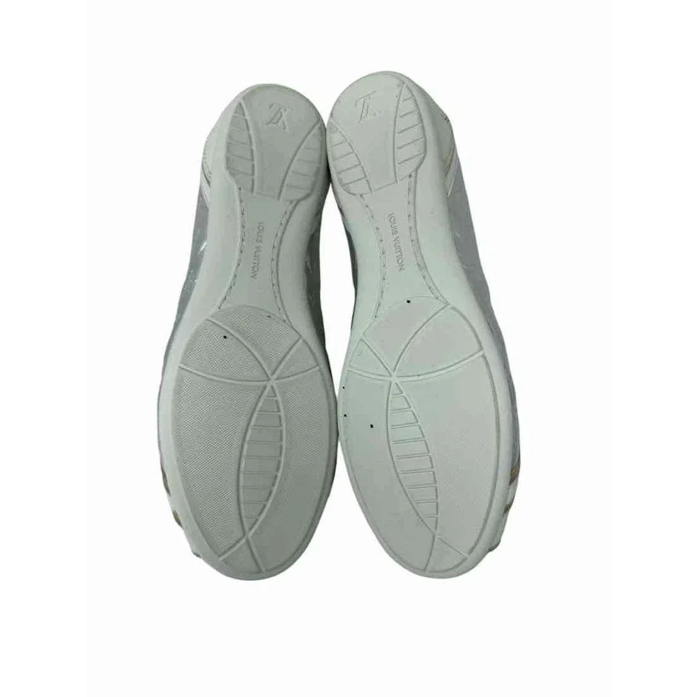 Shoe Size 38 Louis Vuitton Silver Leather Luxury - Sneakers